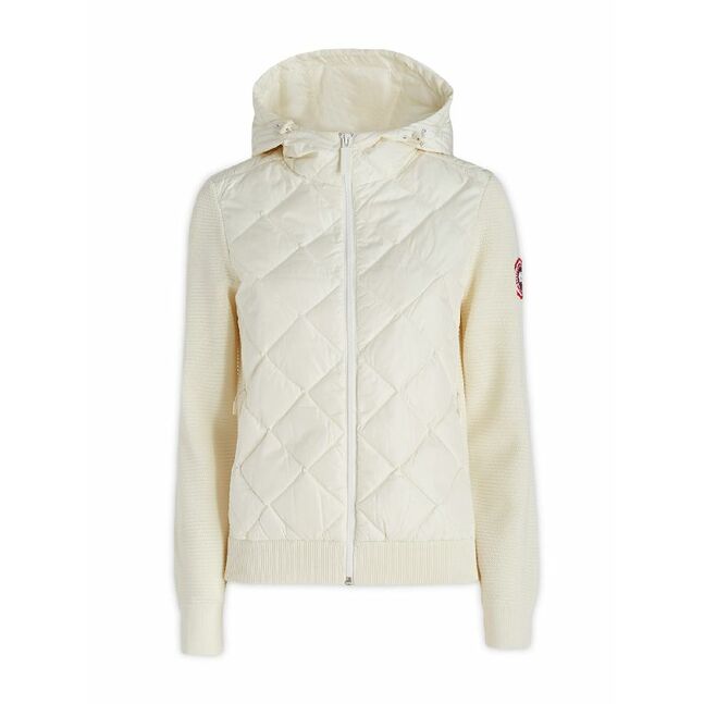 Hybridge Quilted Knit Hoody, Cottongrass