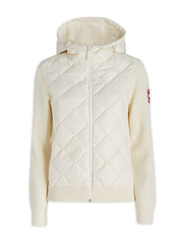 Hybridge Quilted Knit Hoody, Cottongrass