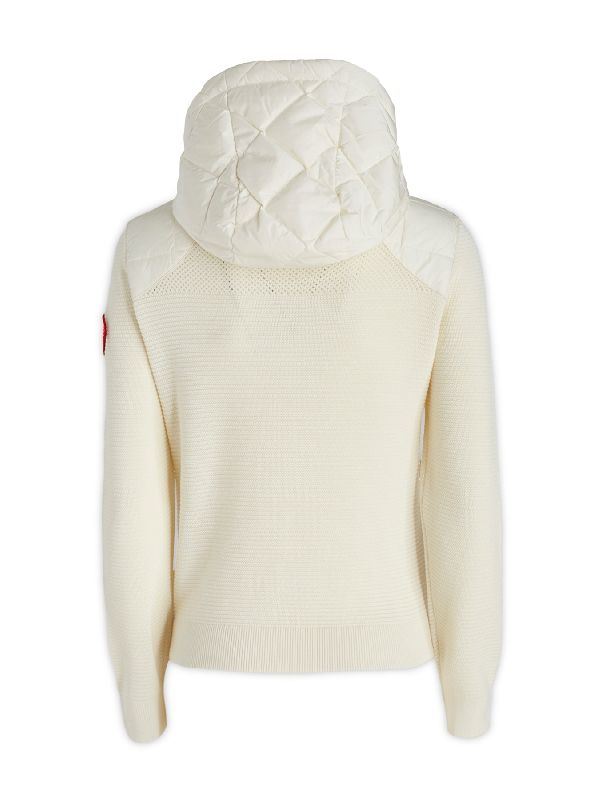 Hybridge Quilted Knit Hoody, Cottongrass