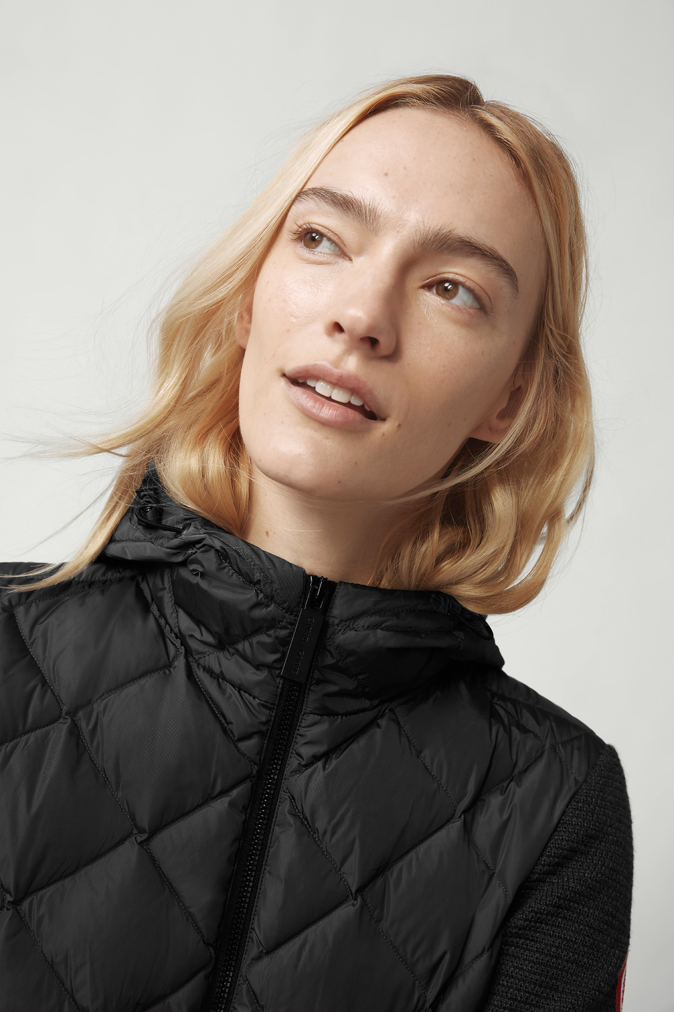 Hybridge Quilted Knit Hoody