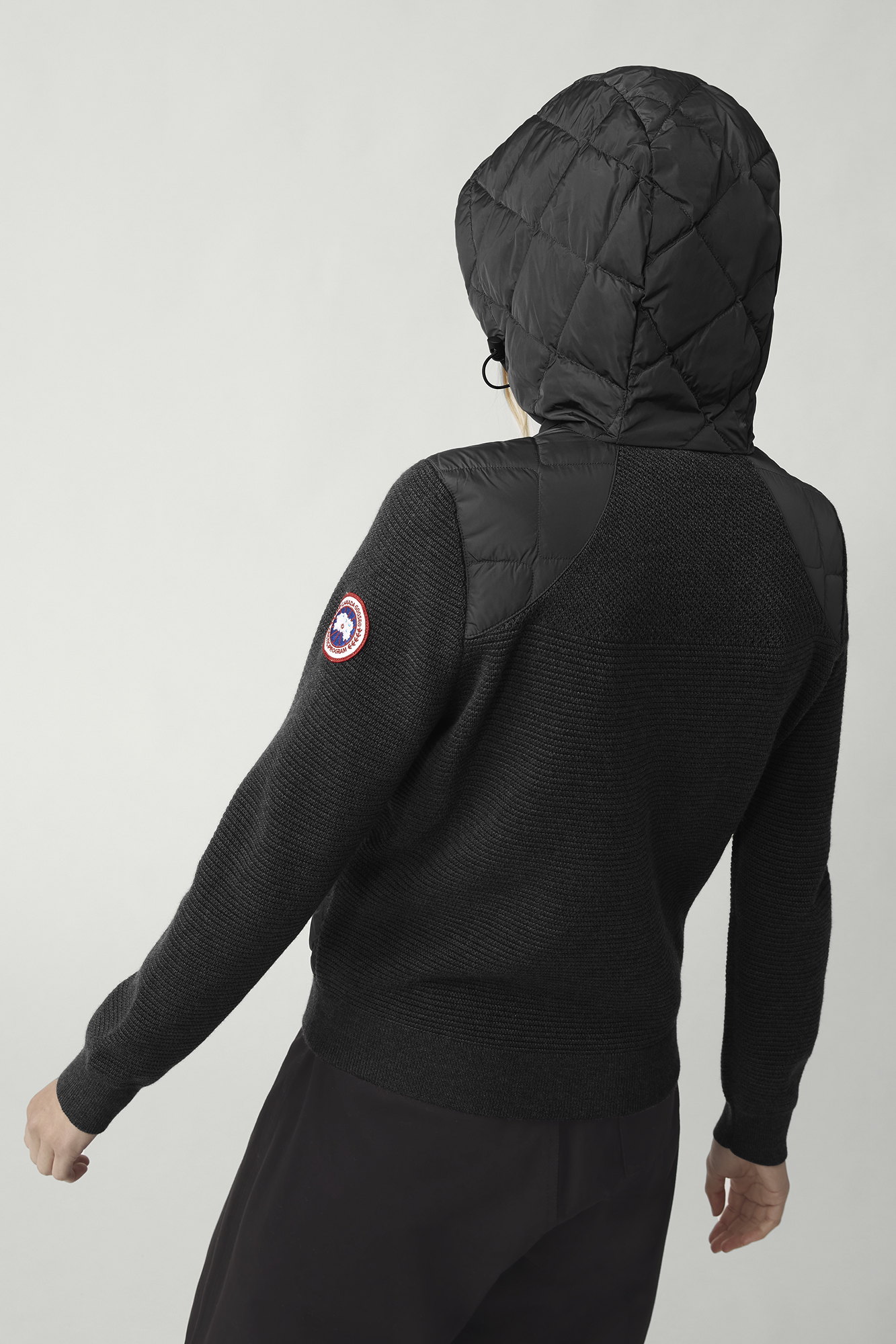 Hybridge Quilted Knit Hoody