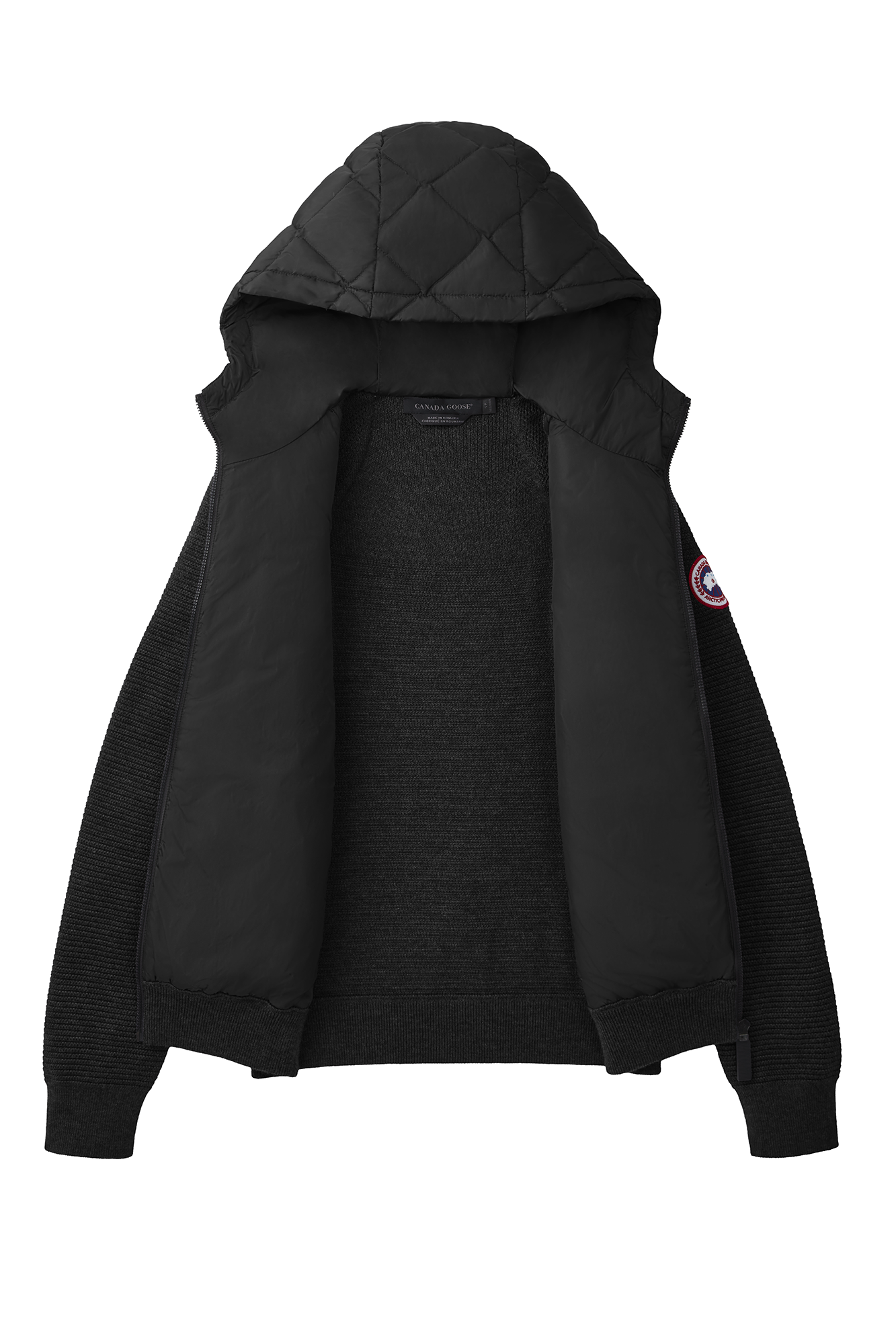 Hybridge Quilted Knit Hoody