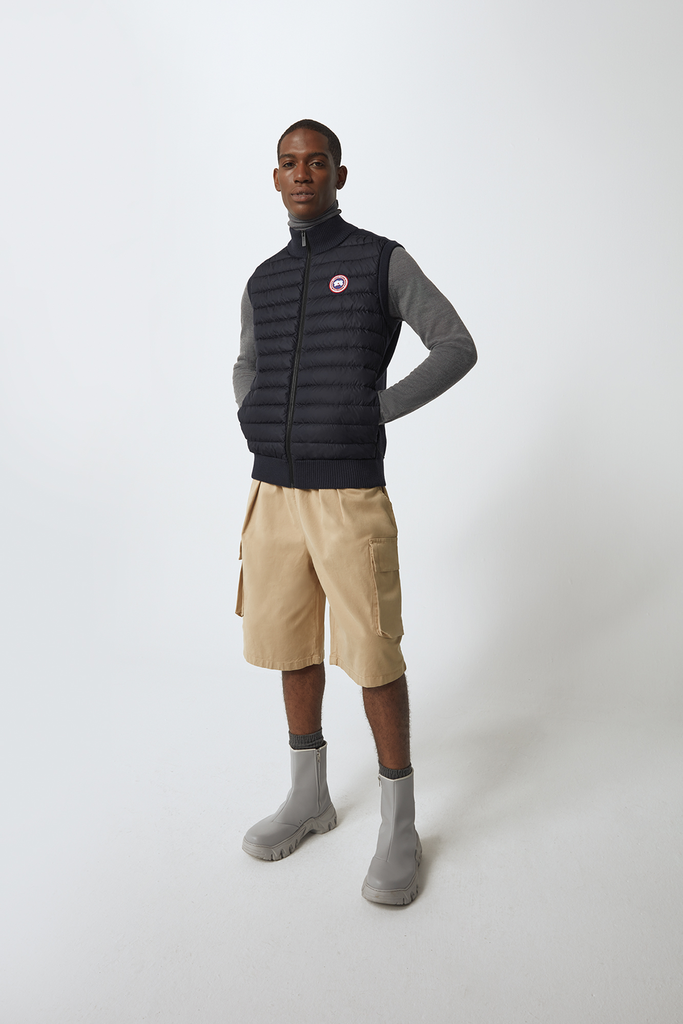 Hybridge Knit Vest L 67 6829M
