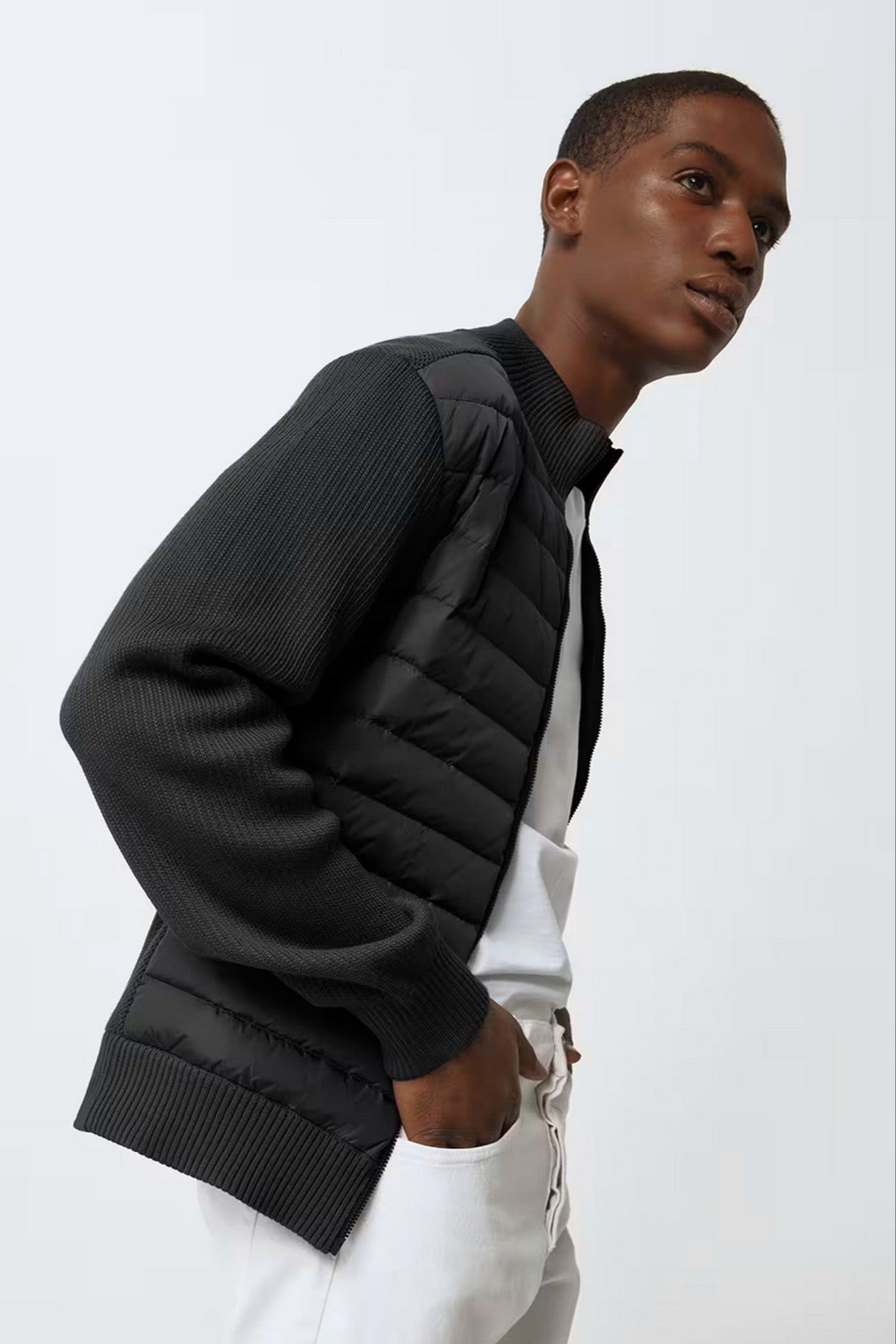 Hybridge Knit Jacket - BD, Black