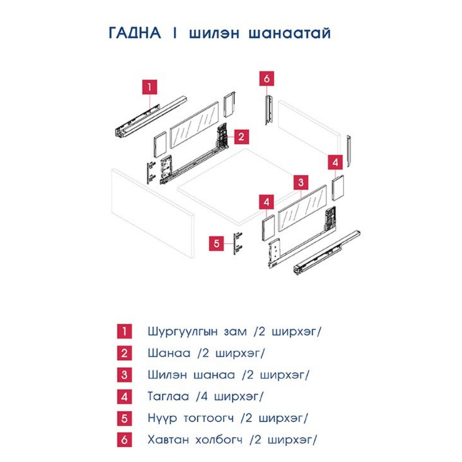 HT загварын шилэн шанаатай шургуулга