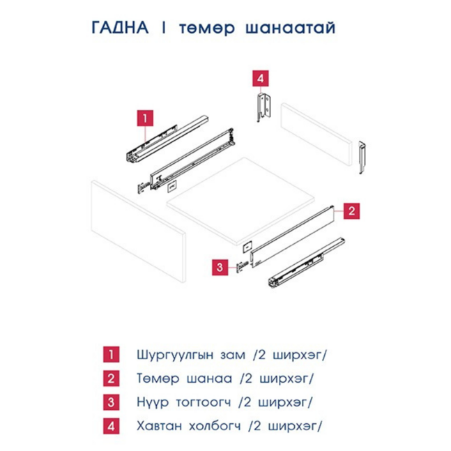 HD загварын төмөр шанаатай шургуулга