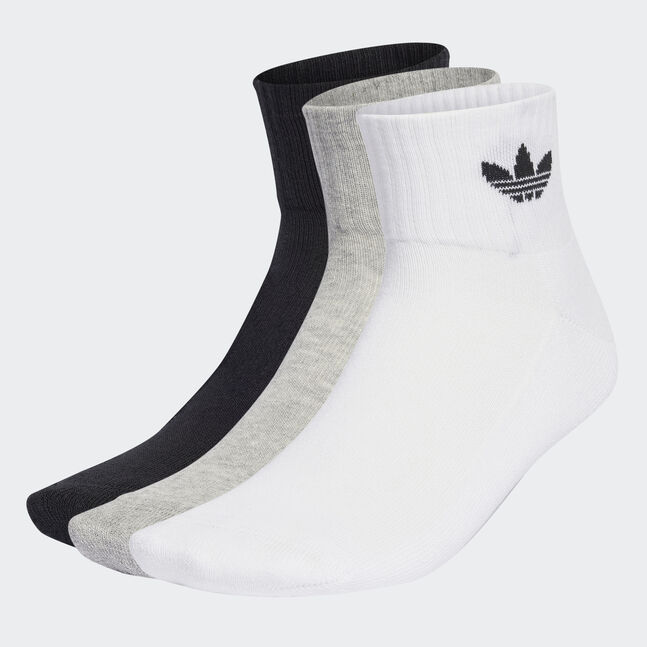 1/4 SOCKS 3P WHITE/MGREYH/BLACK