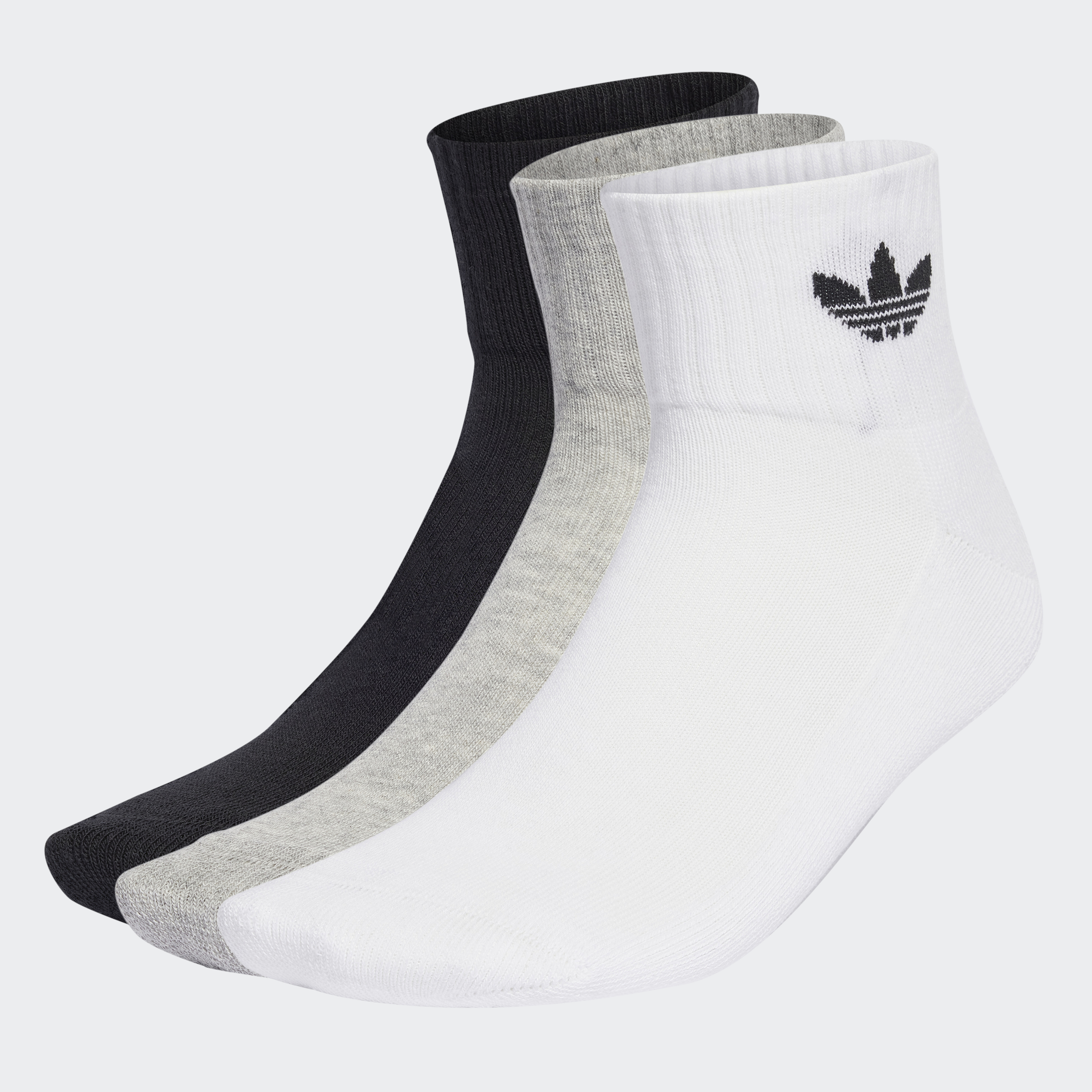 1/4 SOCKS 3P WHITE/MGREYH/BLACK