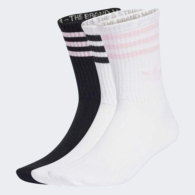 3S CREW S 3P WHITE/BLACK/CLPINK