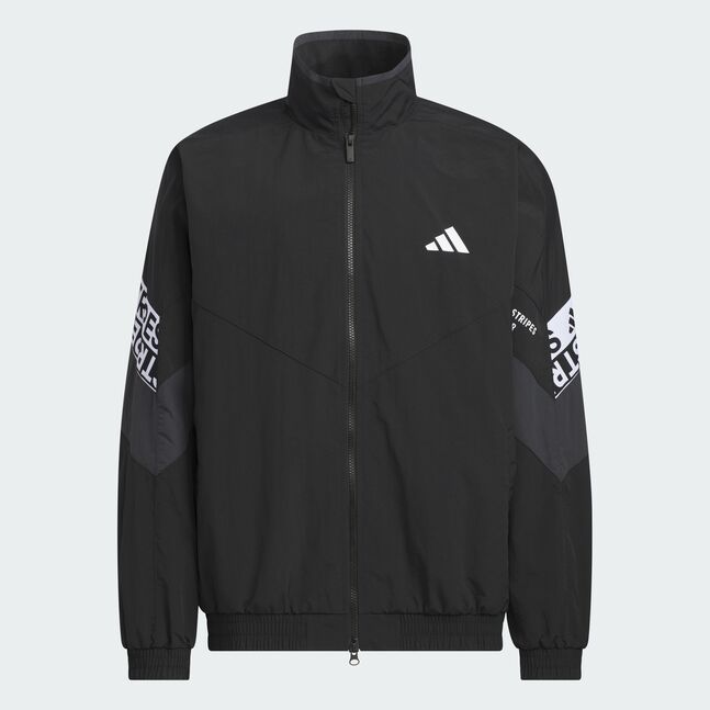WORD WOVEN JKT BLACK