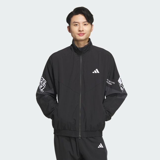 WORD WOVEN JKT BLACK