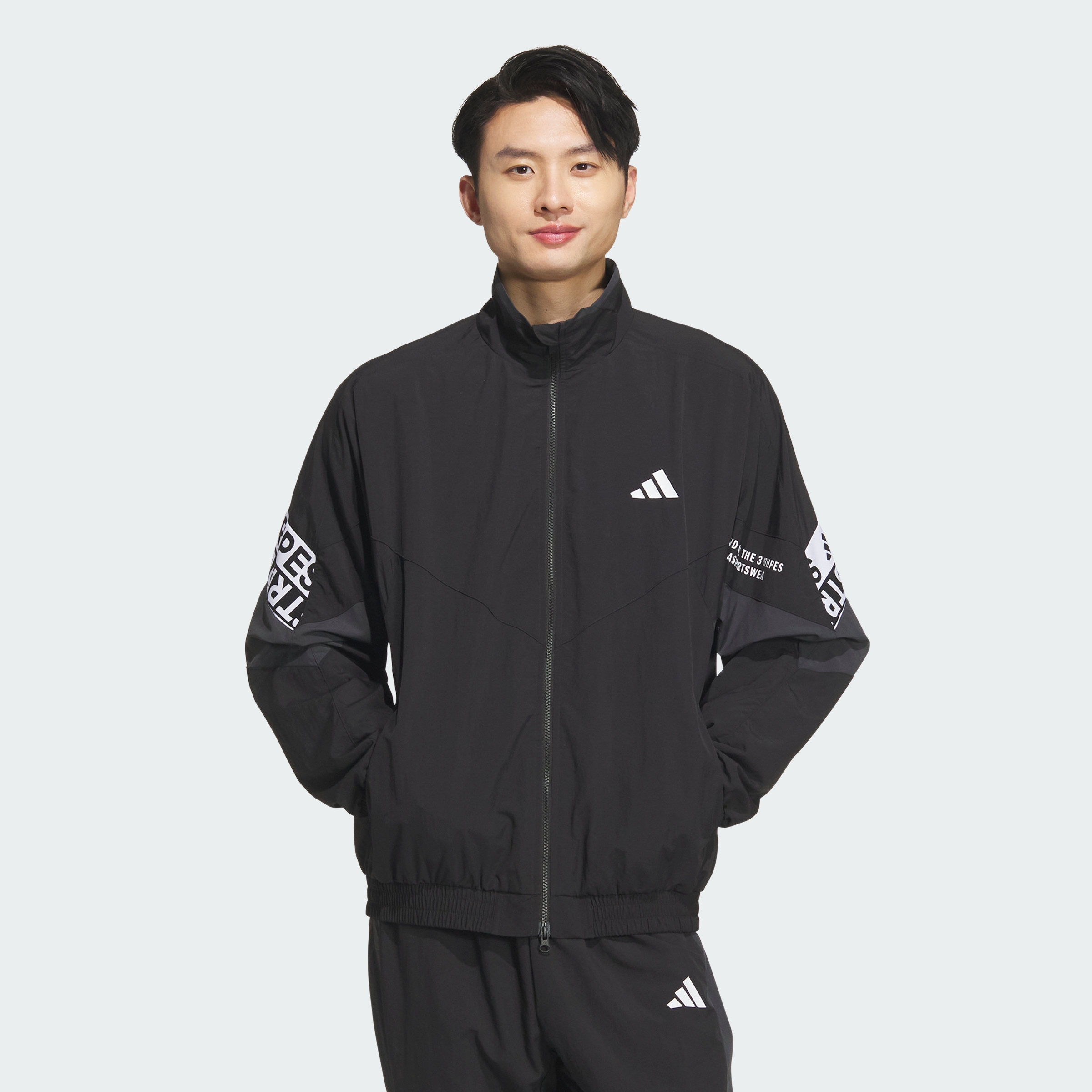 WORD WOVEN JKT BLACK
