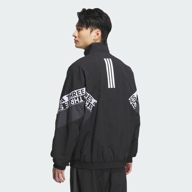 WORD WOVEN JKT BLACK