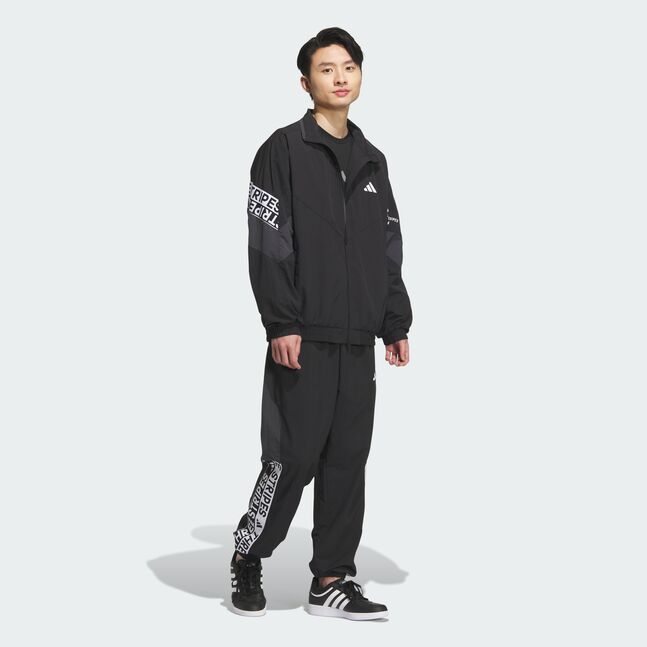 WORD WOVEN JKT BLACK