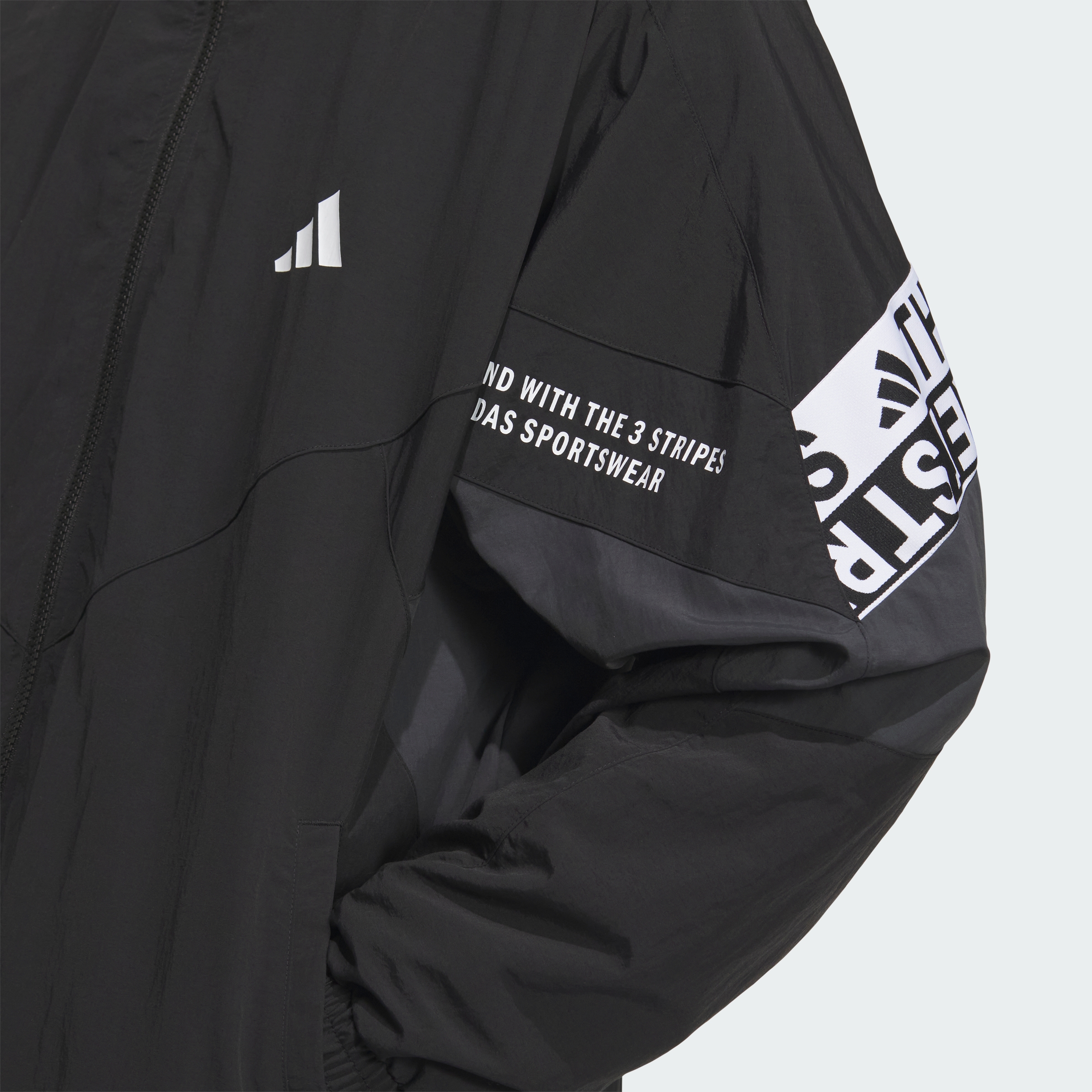 WORD WOVEN JKT BLACK