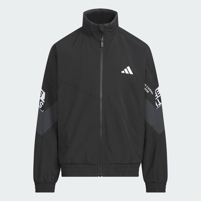 K WORD WOV JKT BLACK