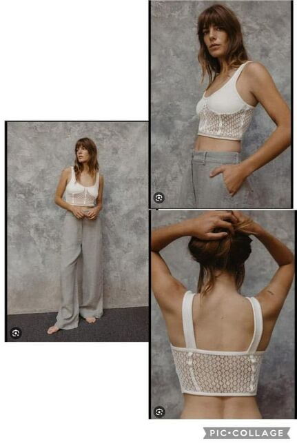 Zara cropped top s size