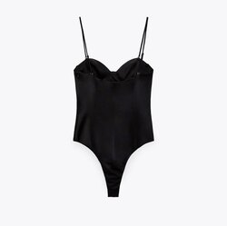 Zara satin bodysuit size: s