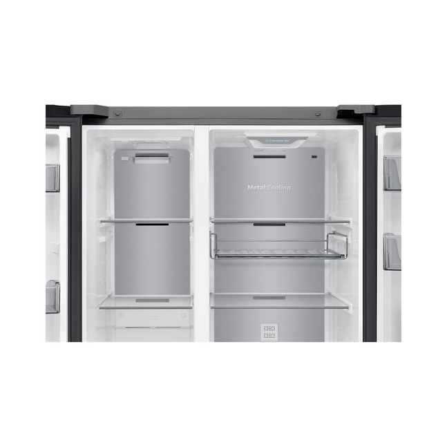 Samsung 646л багтаамжтай 2 хаалгатай хөргөгч SpaceMax ™, Metal Cooling RS80F65M1BWT SBS 