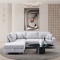 Xiya 4 суудалтай Ор болдог буйдан 1518 Grey (K1803-24)