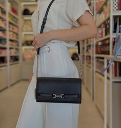 Mk leather crossbody tsunh