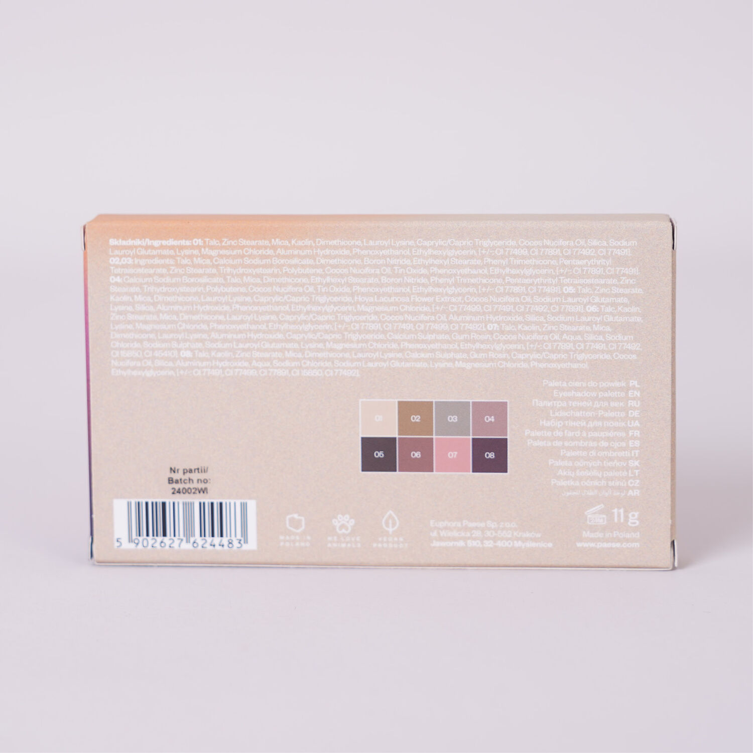 Eyeshadow Palette Warm Crush- Нүдний тень