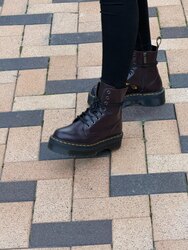 Dr martens burgundy jadon