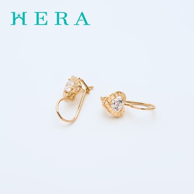 Монет ээмэг /Талст шигтгээтэй зүрх/