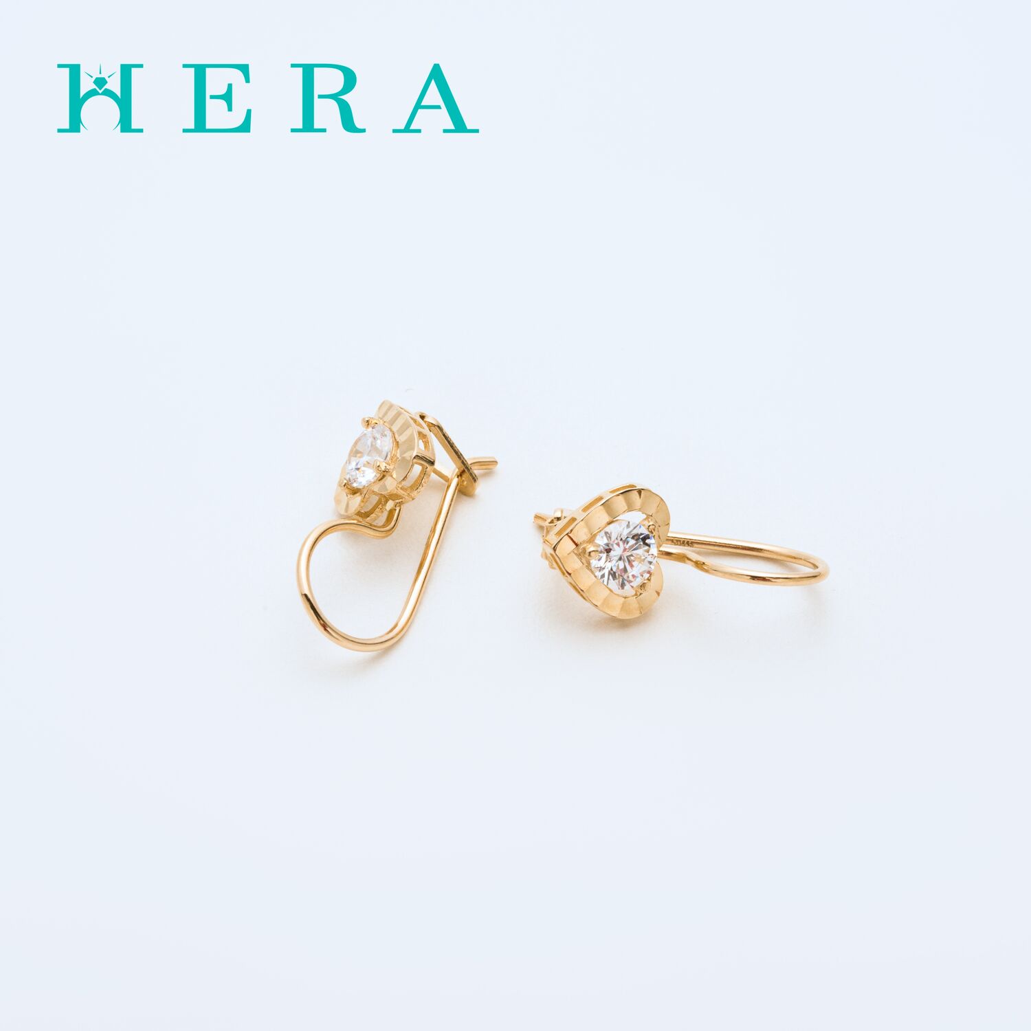 Монет ээмэг /Талст шигтгээтэй зүрх/