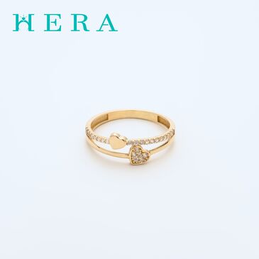 Монет бөгж /Шигтгээтэй зүрхтэй/