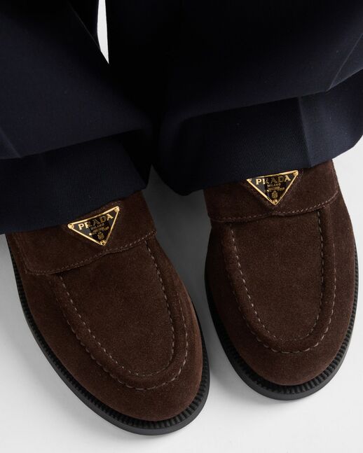 Prada suede loafers / илгэн 