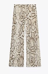 Animal print trousers