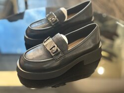 Leather loafers