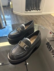 Leather loafers