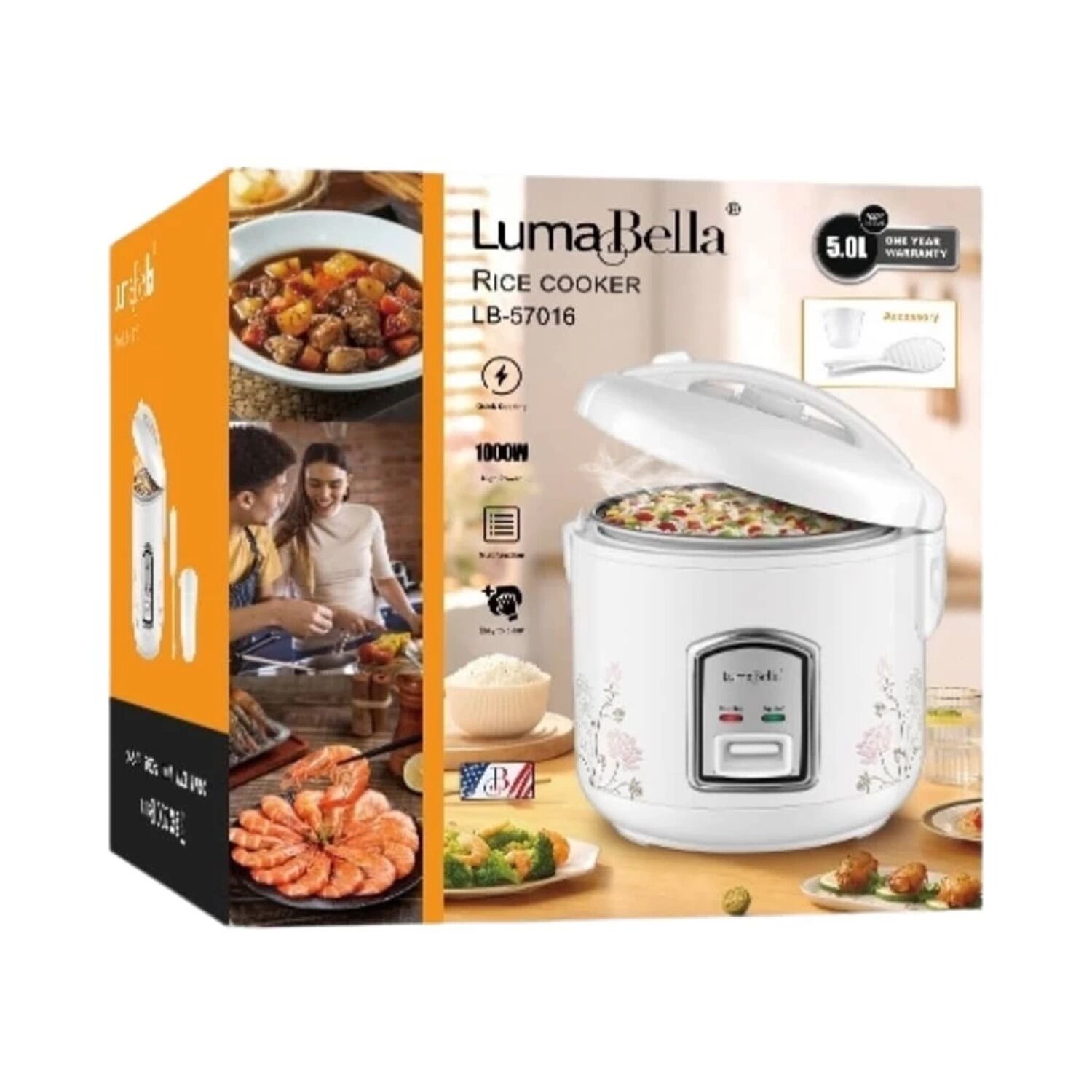 LumaBella 5л багтаамжтай будаа агшаагч LB-57016