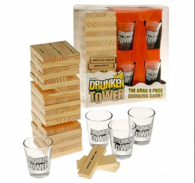 Drunking tower - party game 