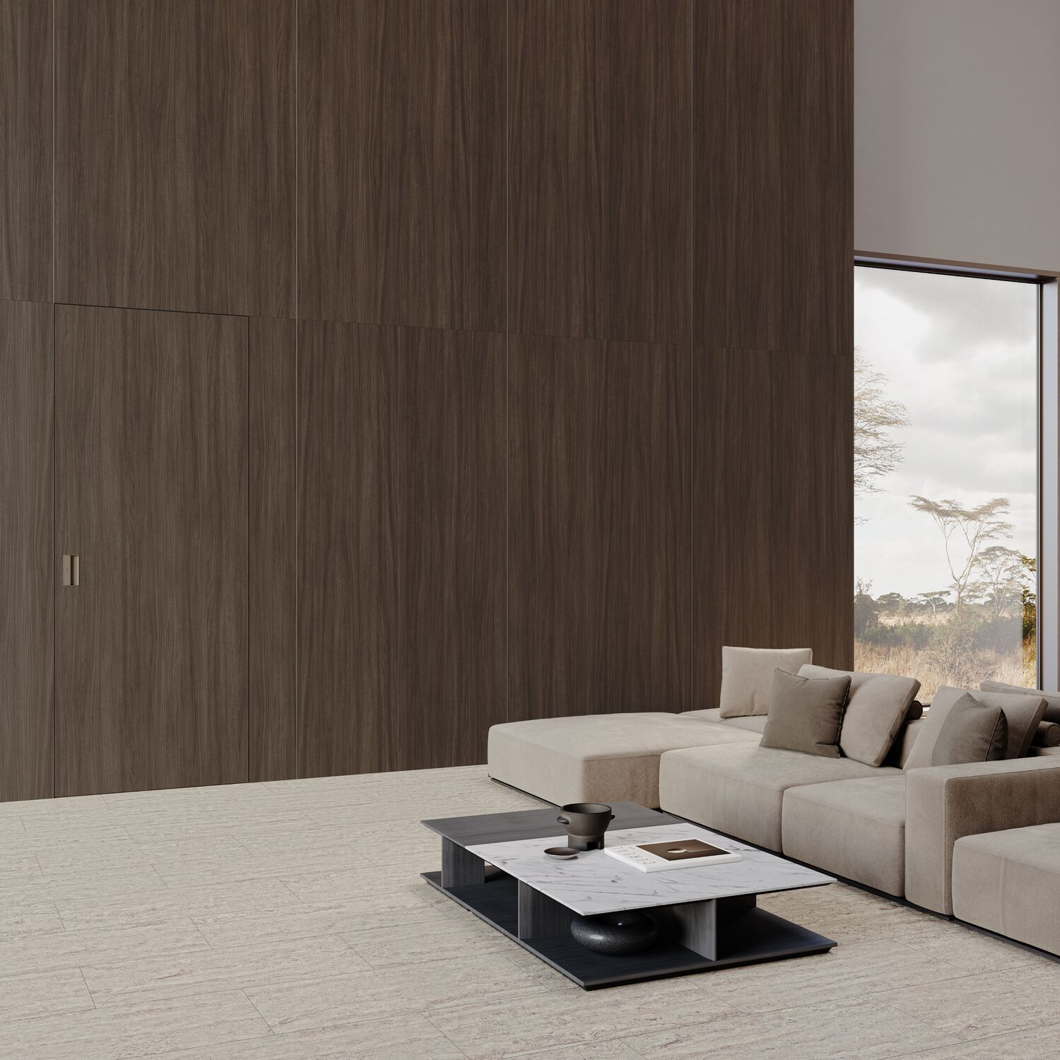 Collect wall CW Missouri walnut ханын хавтан