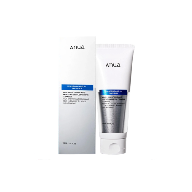 ANUA 8 HYALURONIC ACID HYDRATING GENTLE FOAMING CLEANSER 150ml_GLB