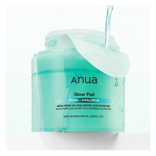 ANUA PDRN 100 HYALURONIC ACID GLOW PAD 180ml (60EA)_GLB