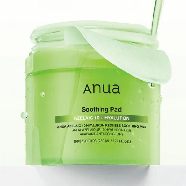 ANUA AZELAIC 10 HYALURON REDNESS SOOTHING PAD 230ml (90EA)_GLB