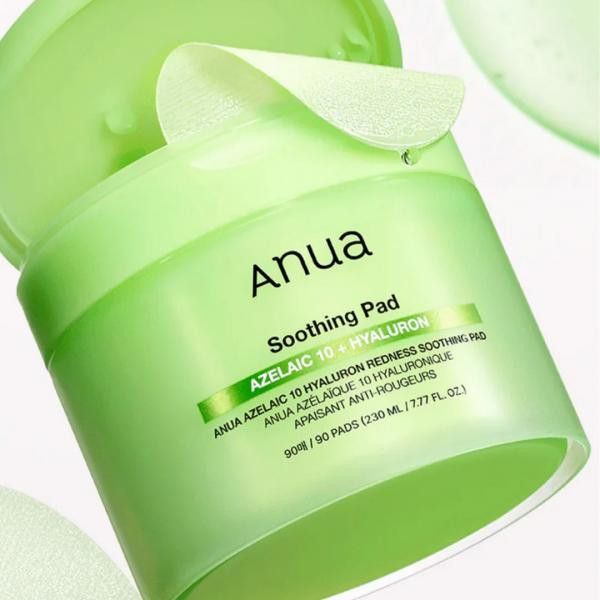 ANUA AZELAIC 10 HYALURON REDNESS SOOTHING PAD 230ml (90EA)_GLB