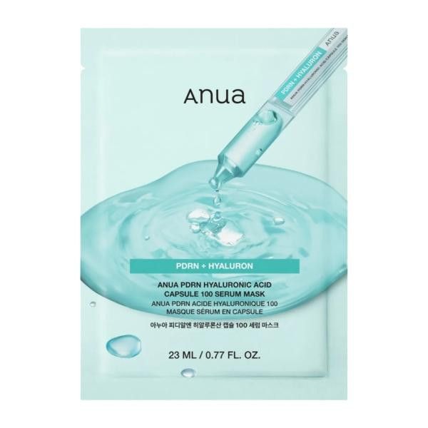 ANUA PDRN HYALURONIC ACID CAPSULE 100 SERUM MASK 23ml (1PC)
