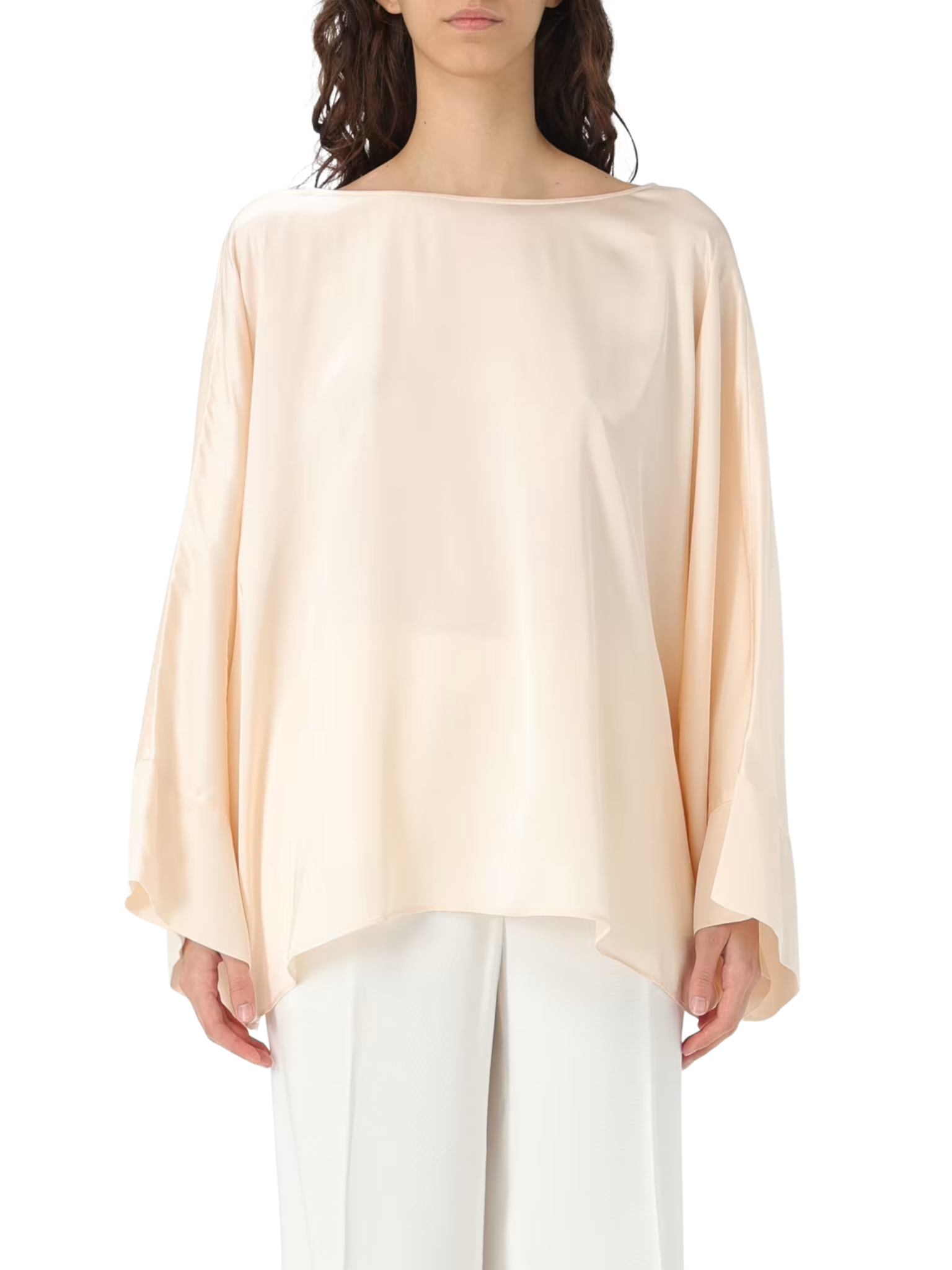 BLOUSE W. WOVEN