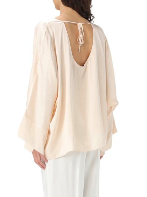 BLOUSE W. WOVEN