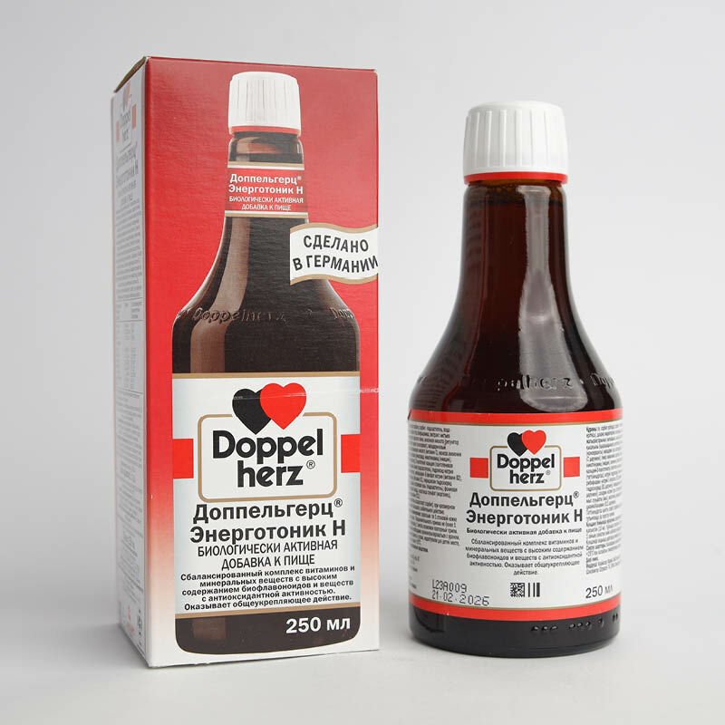 Доппельгерц Энерготоник Н. 250 мл шингэн