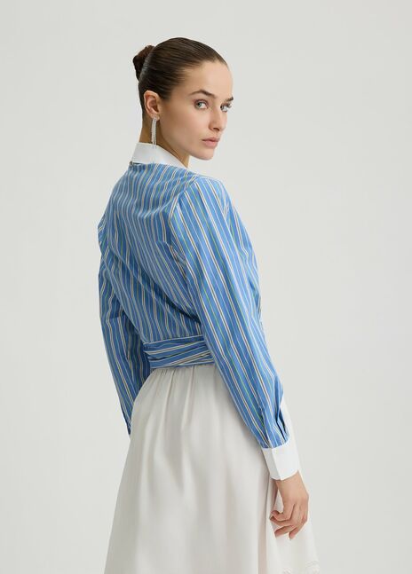 BLOUSE W. WOVEN
