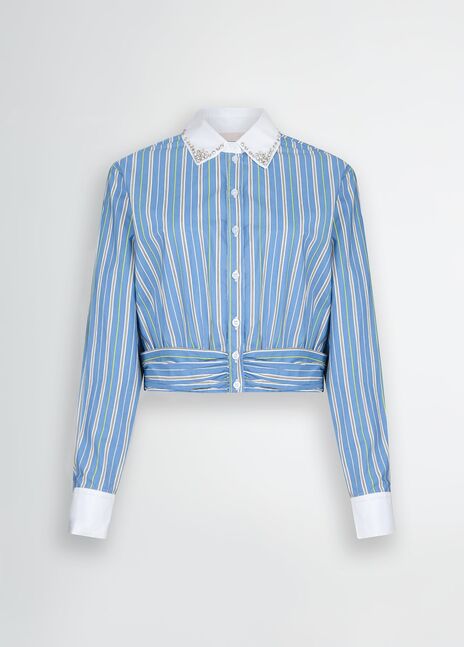 BLOUSE W. WOVEN