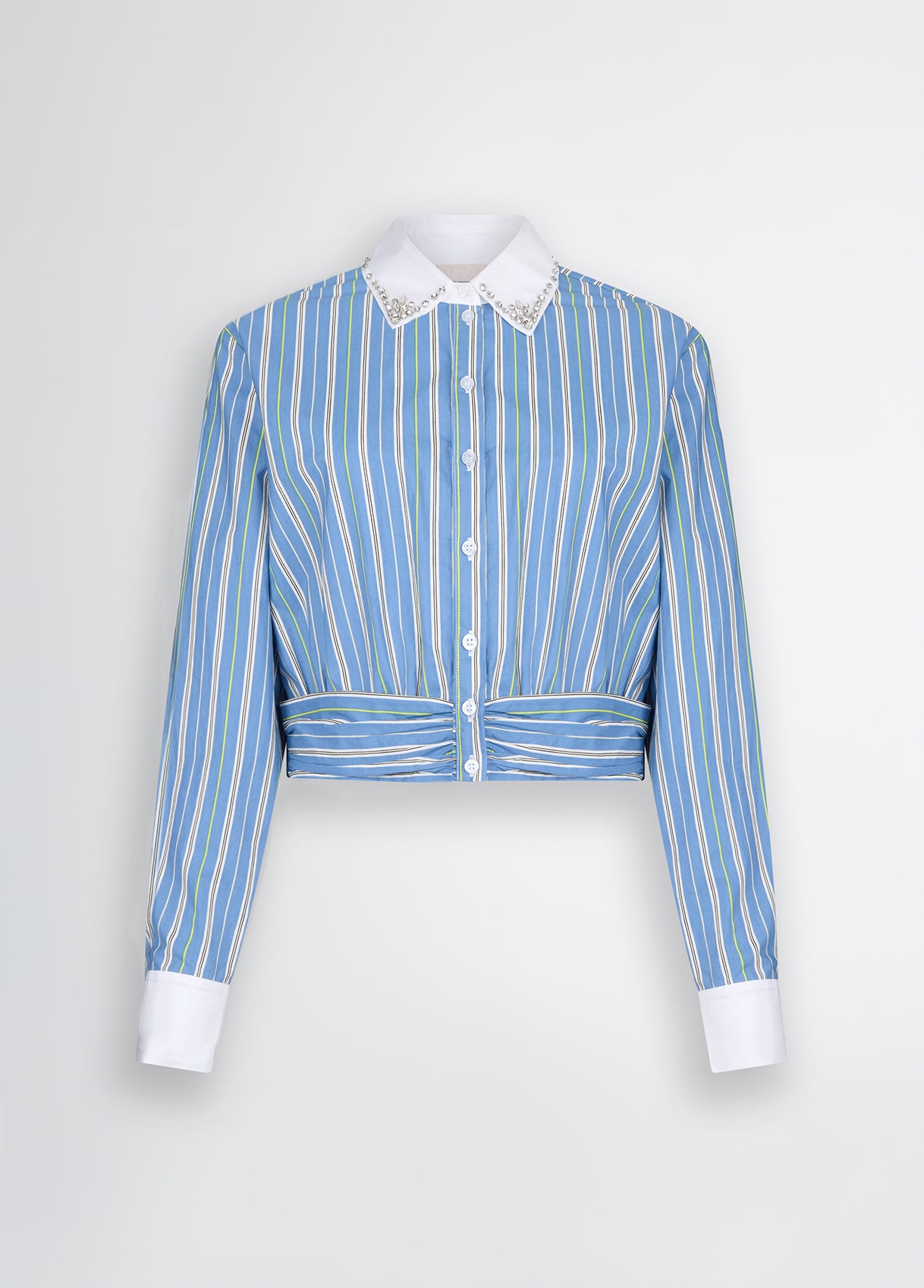 BLOUSE W. WOVEN