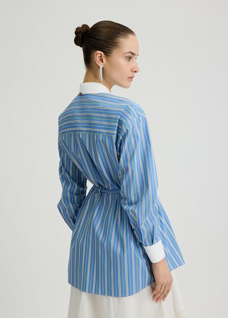 BLOUSE W. WOVEN