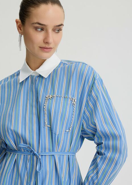 BLOUSE W. WOVEN
